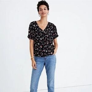 Madewell Drifting Flowers Rhyme Top L